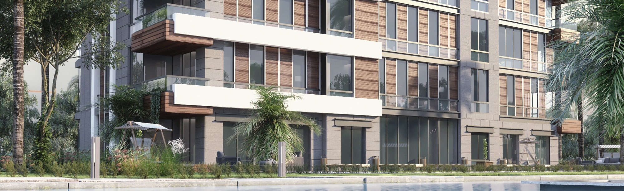 Own your apartment in Al Jazi Gardens compound 215m