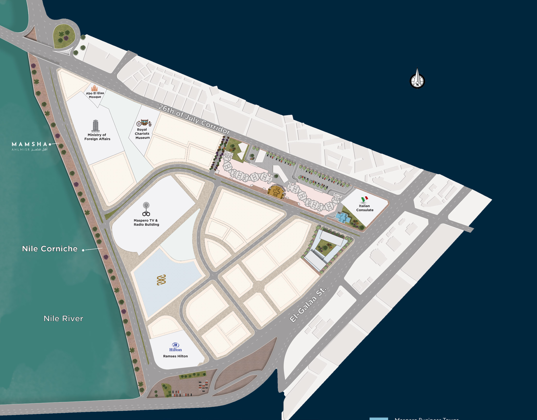 مشروع ماسبيرو بيزنس تاور سيتي إيدج – Maspero Business Tower