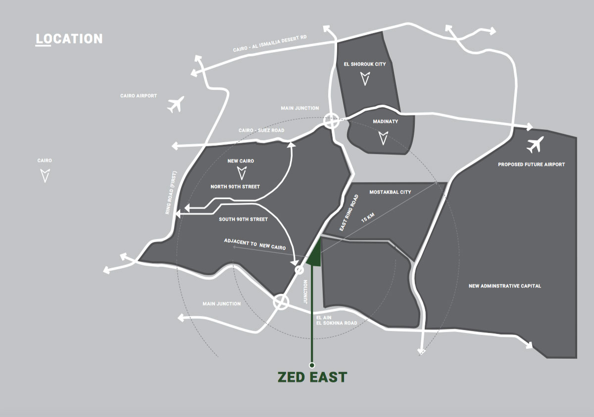 كمبوند زيد ايست كلوب سايد القاهرة الجديدة أورا للتطوير العقاري – Zed East Club Side New Cairo Compound