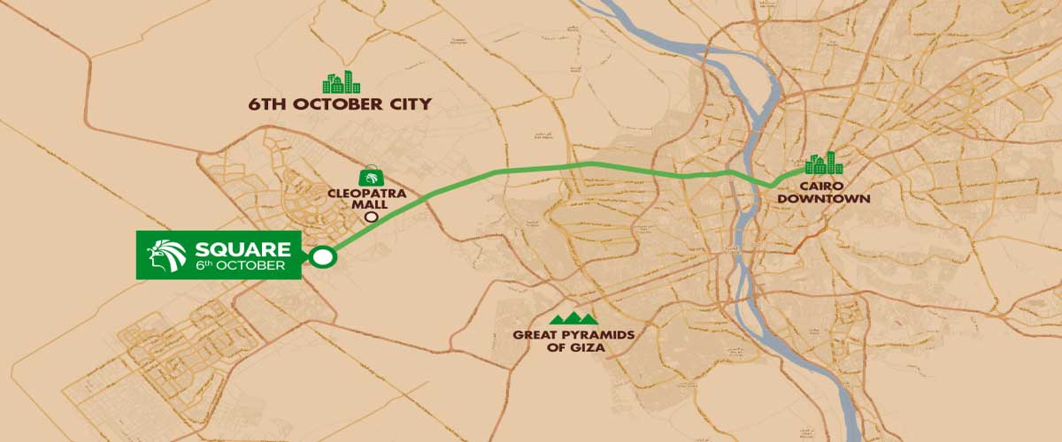 أحصل على فيلا في كليوباترا سكوير 6 اكتوبر بمساحة 380 متر