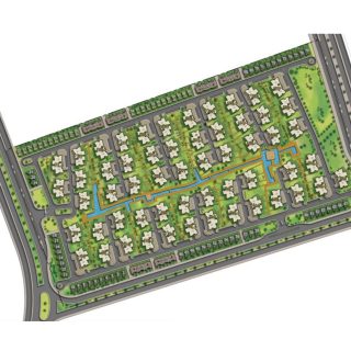 أحصل على شقه في فيلدج جاردنز القطامية بمساحة 196 متر