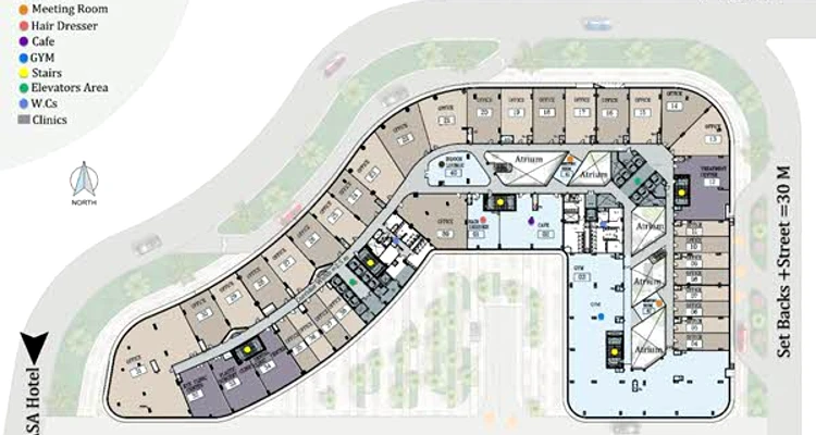 Best office for sale at Rock Capital 1 New Capital project 115m