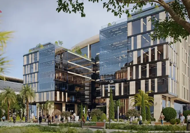 بسعر مغري مكتب 95م بمول اوكان العاصمة فيو رائع