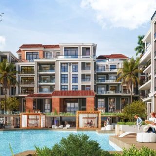 185m apartment for sale in a very prime location inside Peerage New Cairo Compound