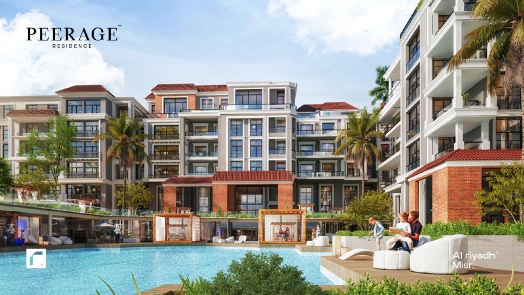 185m apartment for sale in a very prime location inside Peerage New Cairo Compound