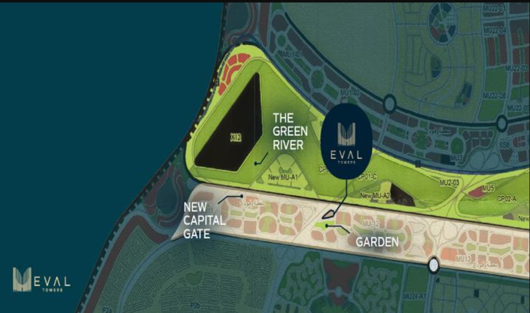 بسعر مغري محل 83م بمول ايفال تاورز العاصمة الإدارية فيو رائع