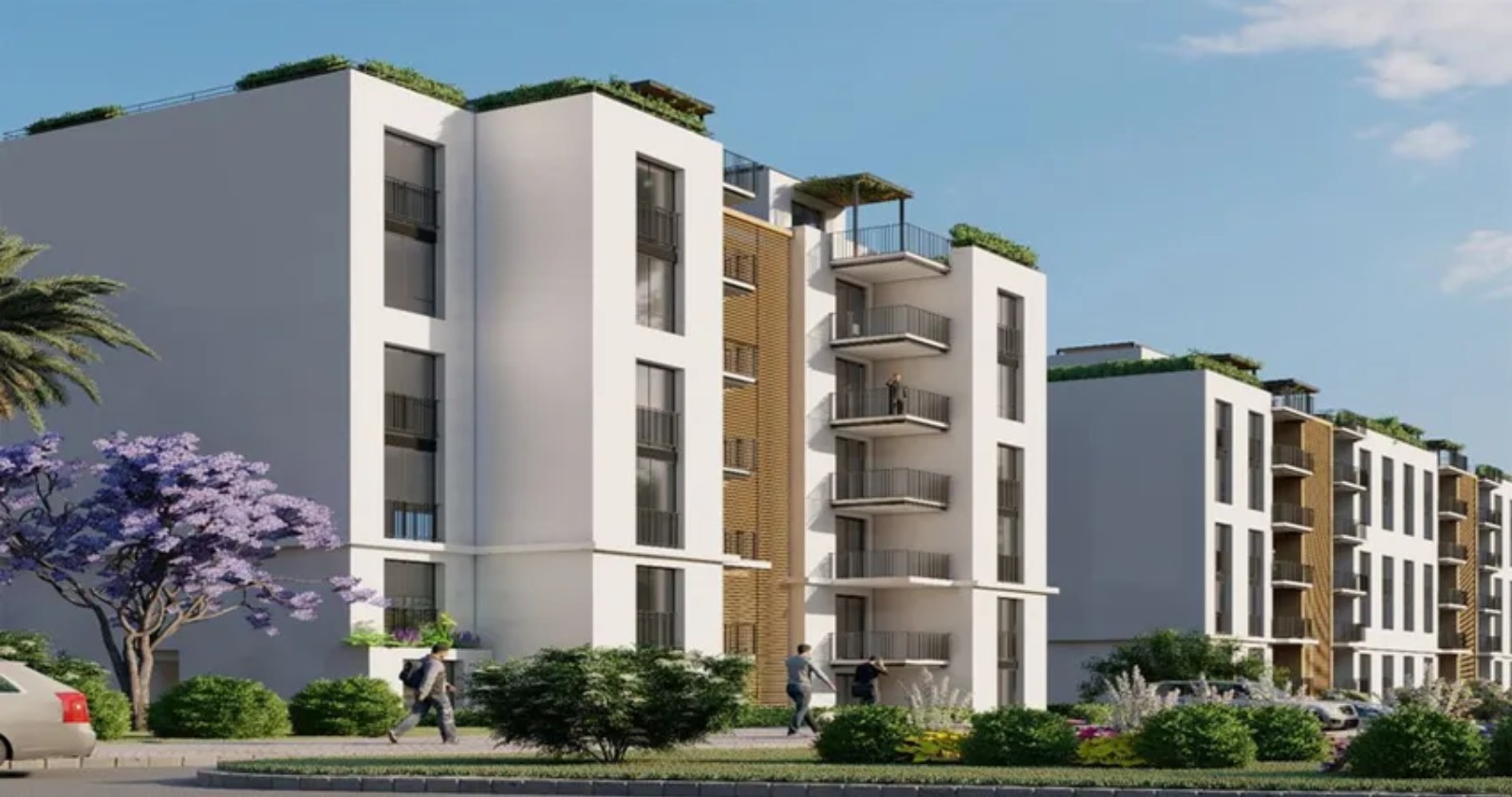 Receive your apartment in one of the largest compounds in 6th of October Up West Compound