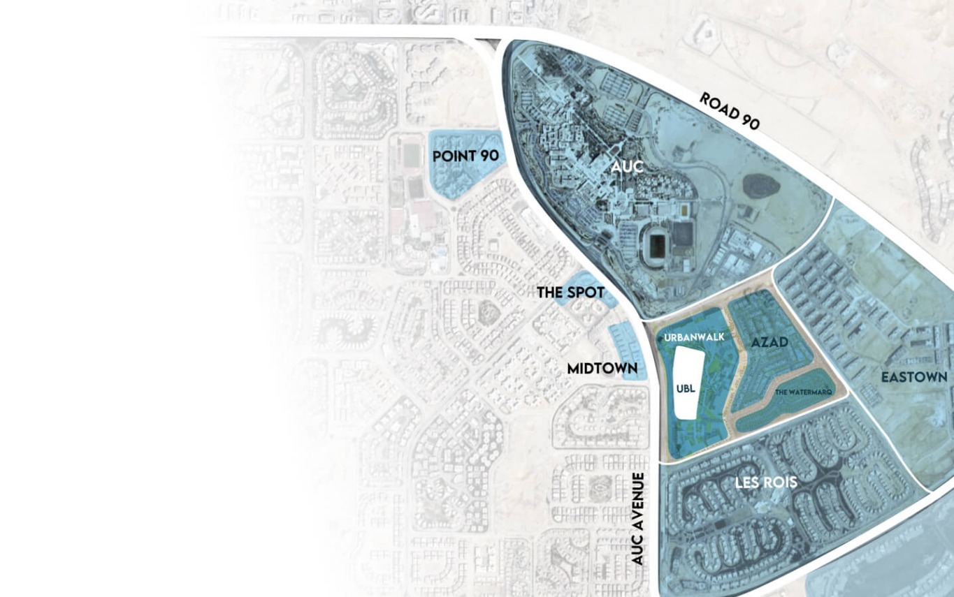 تفاصيل بيع محل بمساحة 75 متر في مول اوربن بيزنس لين القاهرة الجديدة