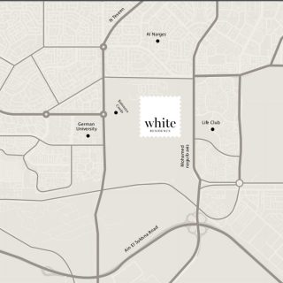 شقة رائعة 153م للبيع في موقع مميز جدا داخل مشروع وايت التجمع