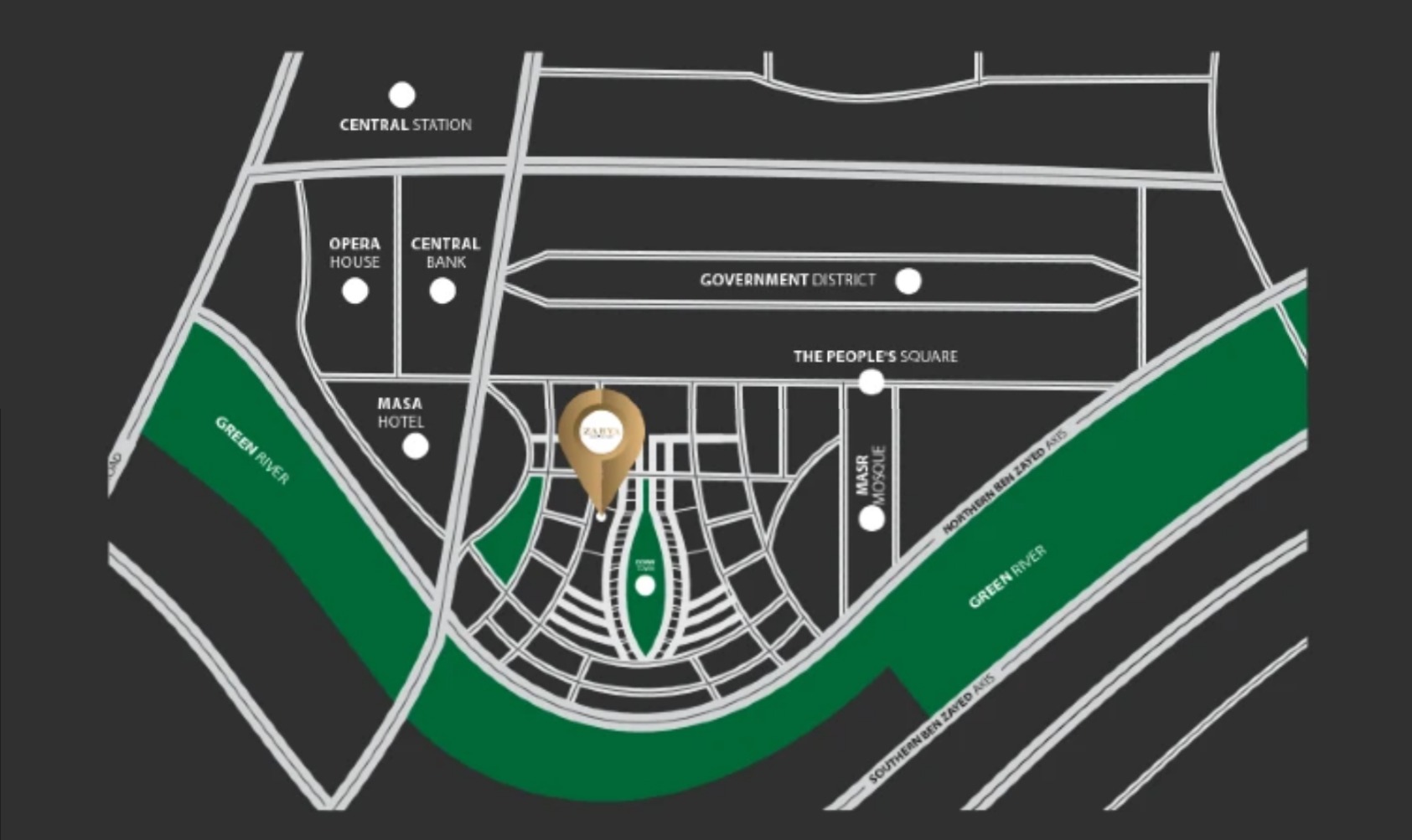 For sale by installment an office of 37 meters in Zahya Mall New Administrative Capital