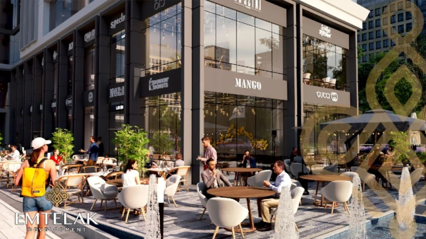 For sale by installment an office of 37 meters in Zahya Mall New Administrative Capital