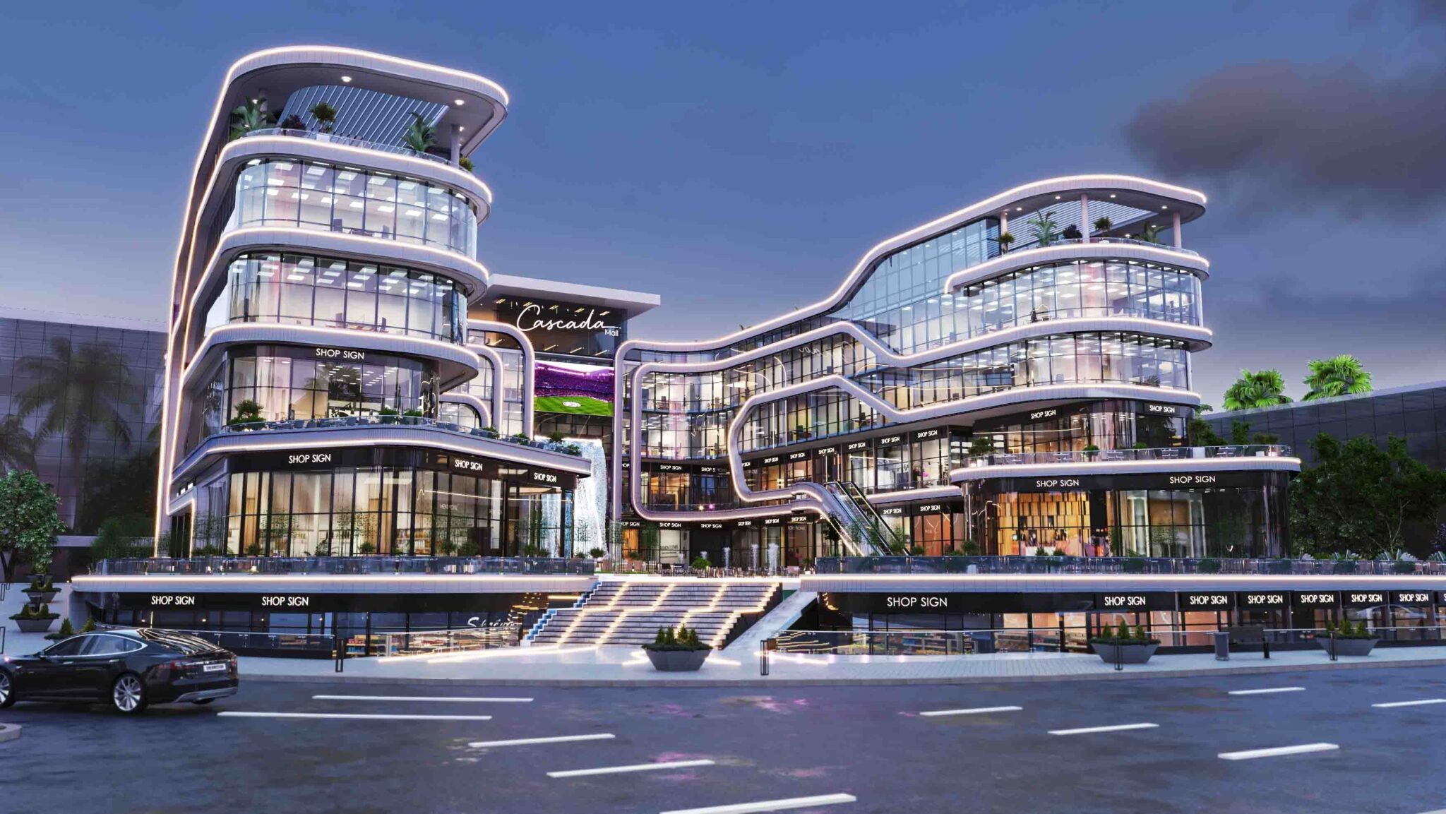 للبيع بمشروع كاسكادا بلازا مكتب بمساحة 90 متر بسعر لقطه جداا