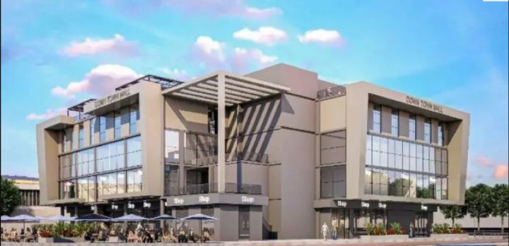 Offices for sale in Down Town Mall in October with an area of 96 meters