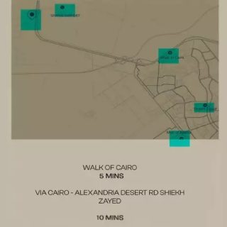 80 meter apartment for sale in a prime location and at the lowest price per square meter in Lugar New Zayed Gates Compound