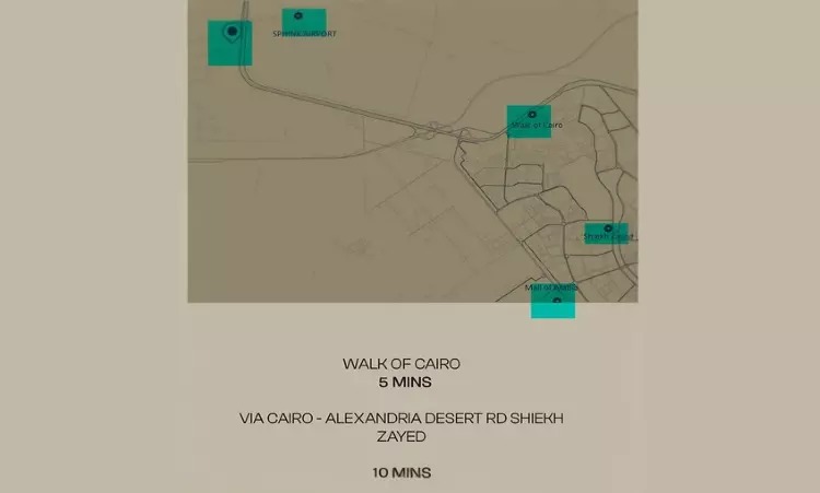 80 meter apartment for sale in a prime location and at the lowest price per square meter in Lugar New Zayed Gates Compound