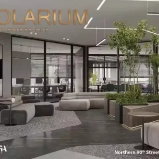 عرض متميز محل 107 متر للبيع في سولاريوم بيزنس التجمع الخامس بموقع مميز