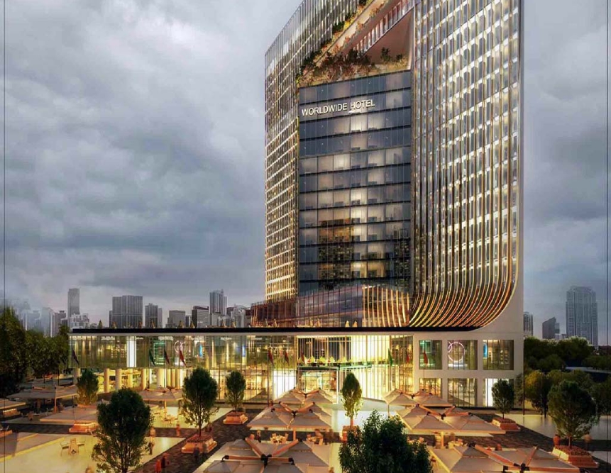 محل للبيع 130م في جرين ريفر تاور بتسهيلات فى السداد