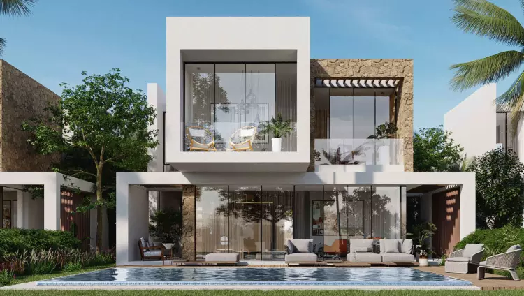 بمساحة 130 متر اسكن في منتجع أزها الساحل الشمالي