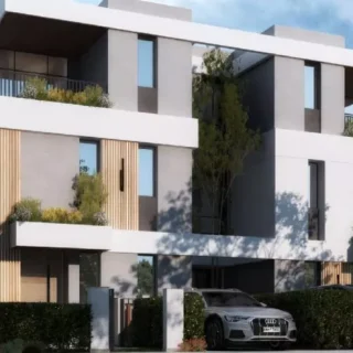 80 meter apartment for sale in a prime location and at the lowest price per square meter in Lugar New Zayed Gates Compound