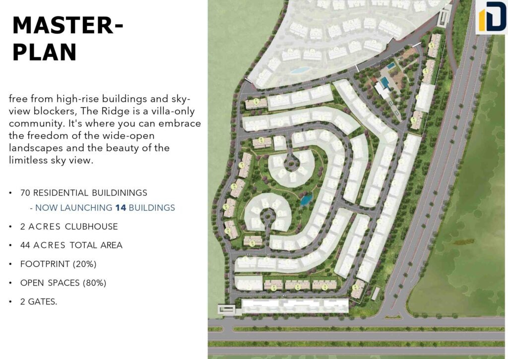 Buy a villa with an area of 400m in The Ridge Mostakbal City compound
