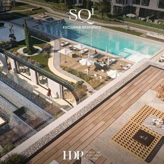 لمحبى الرقي شقة للبيع في كمبوند SQ1 التجمع الخامس بمساحة 124 متر