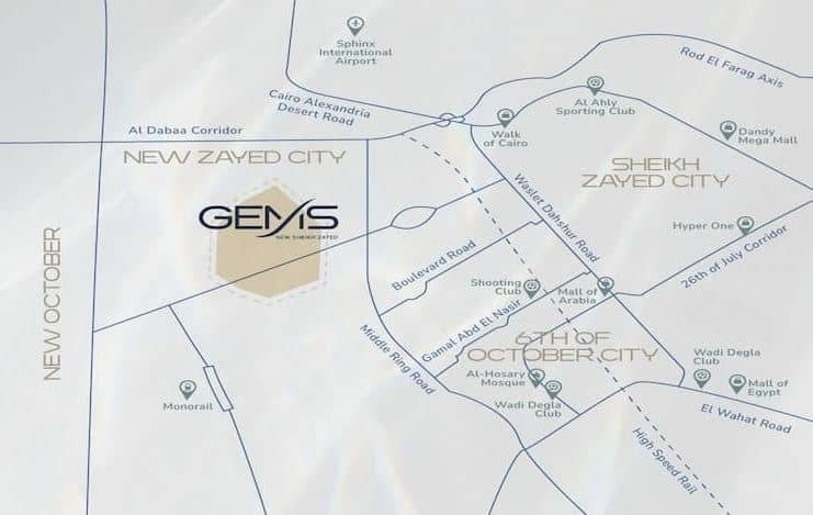 villa with immediate delivery and 240m in Gems New Zayed Compound