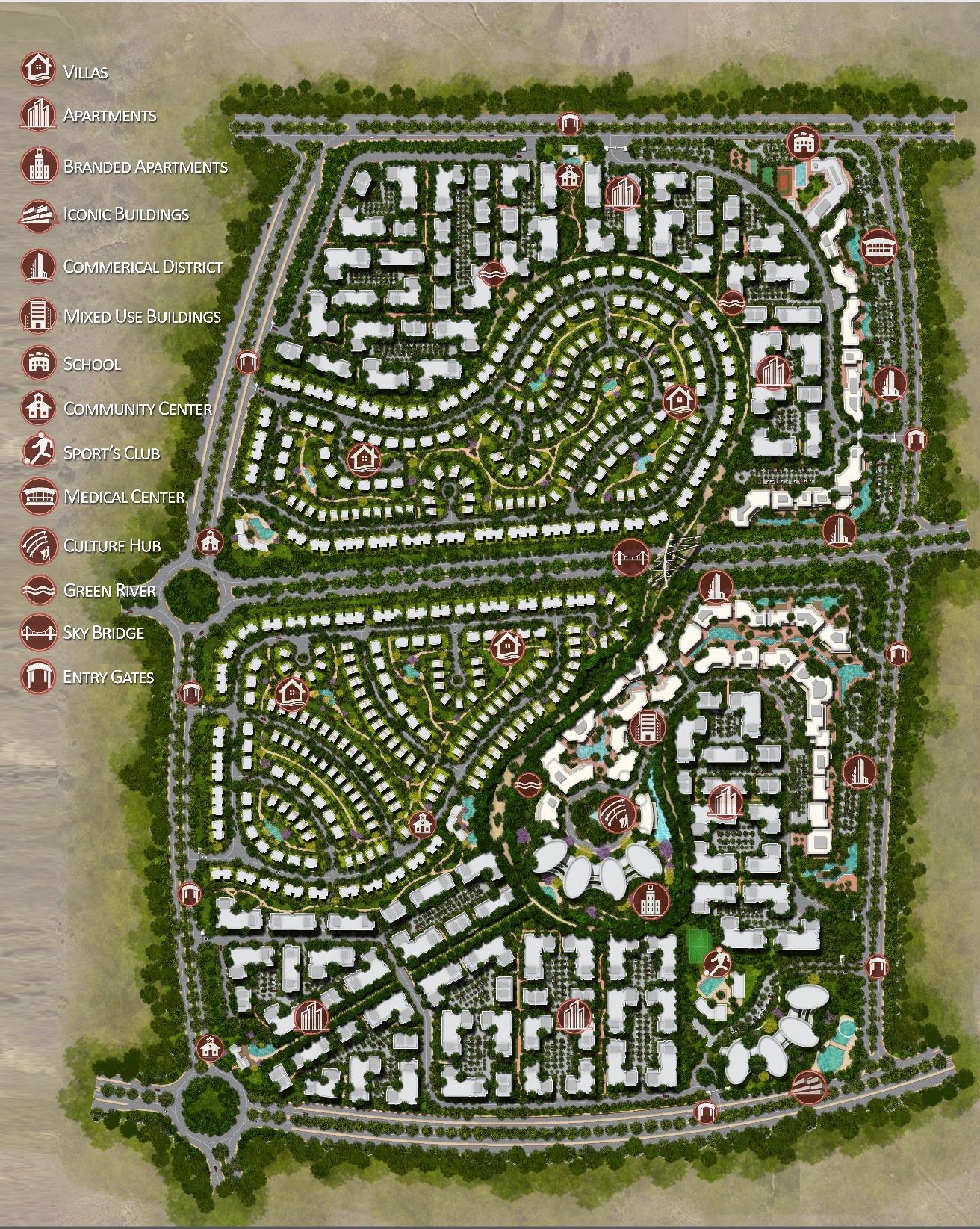 عرض متميز فيلا 321 متر للبيع في كمبوند لازورو البوسكو سيتي المستقبل بموقع مميز