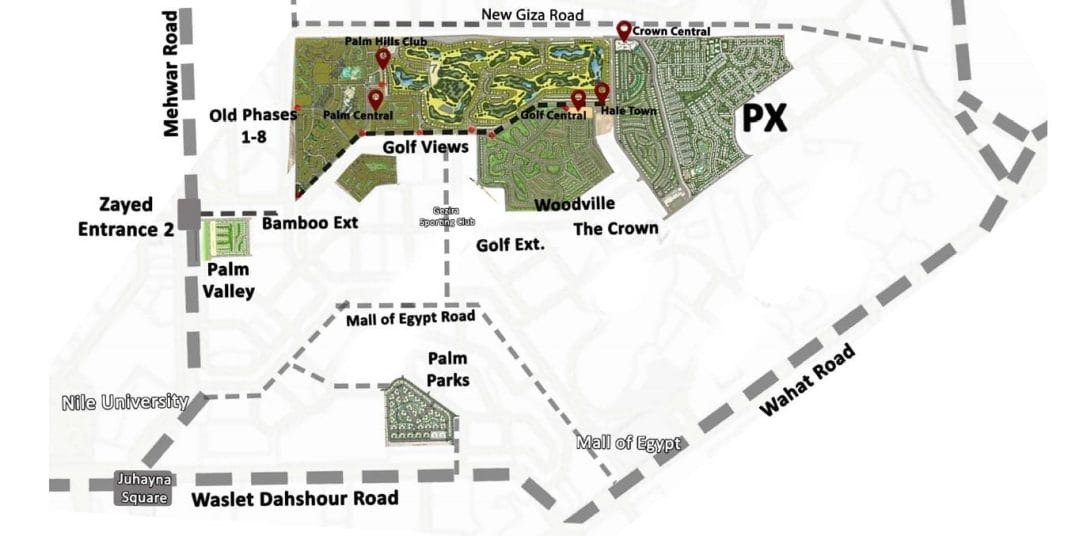للبيع بالتقسيط شقة 148 متر في كمبوند بي اكس بالم هيلز 6 أكتوبر