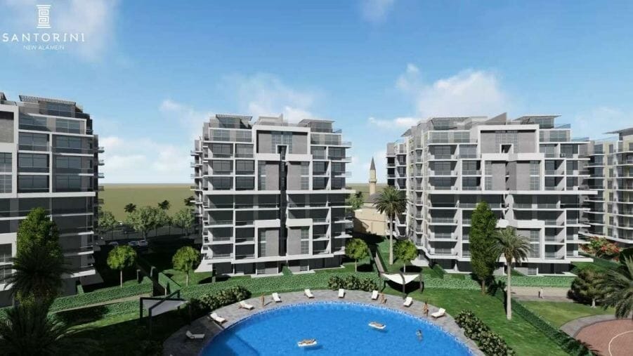 للبيع بالتقسيط دوبلكس 219 متر في قرية سانتوريني العلمين الجديدة