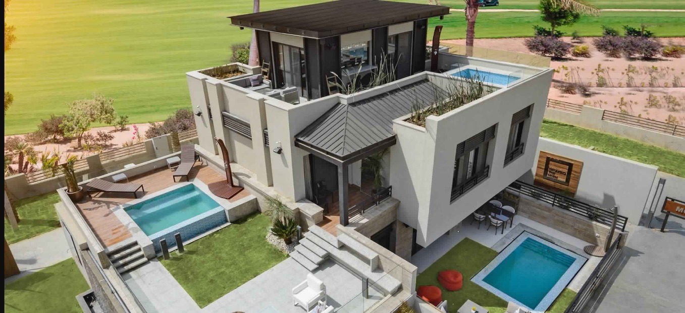 بسعر مغري شقة 135م بتريو فيلا القاهرة الجديدة فيو رائع