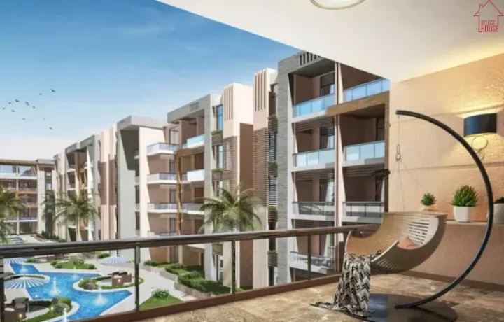 شقة رائعة 132م للبيع في موقع مميز جدا داخل كمبوند الجار شيراتون بنيان