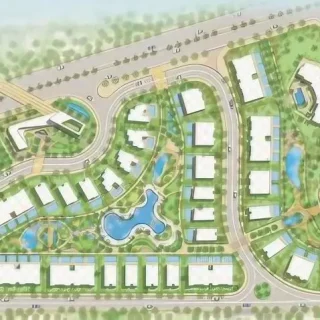 Buy a townhouse with an area of 240m in Lake West Sheikh Zayed