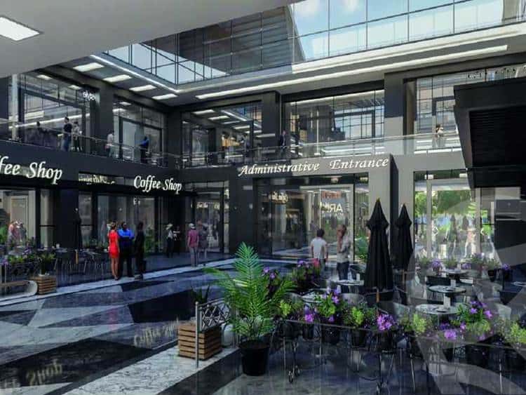 محل للبيع 110م في اركس مول التجمع الخامس بتسهيلات فى السداد