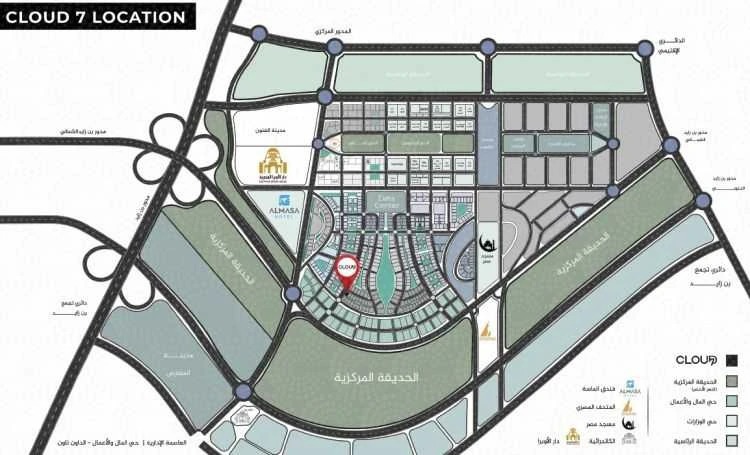 Get a shop in Cloud 7 Business Mall New Capital with an area of 45 meters