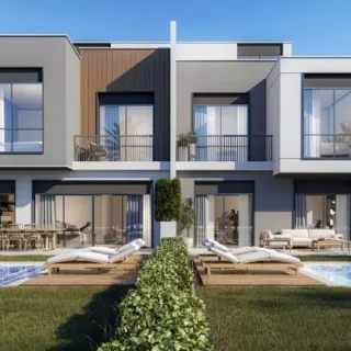 Buy a townhouse with an area of 240m in Lake West Sheikh Zayed