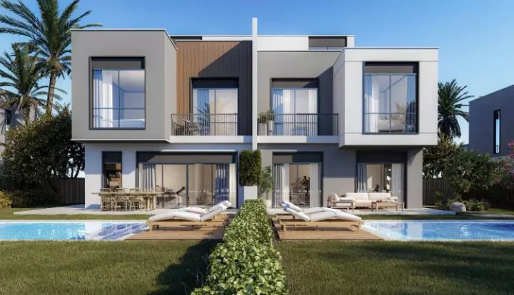 The best townhouse for sale in Lake West Sheikh Zayed Compound with an area of 265m