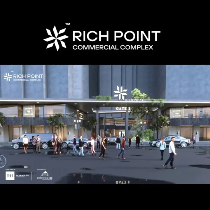 Commercial units with an area of 86 meters for reservation in Rich Point El Nozha project
