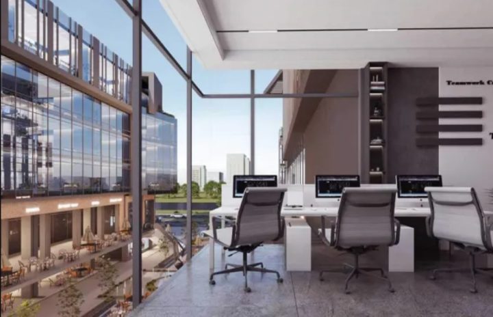 Own an office in Key Stone Mall Fifth Settlement with an area of 143 meters