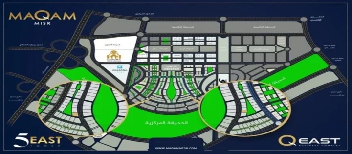 At an attractive price a 70m office in Q East Mall New Capital with a great view