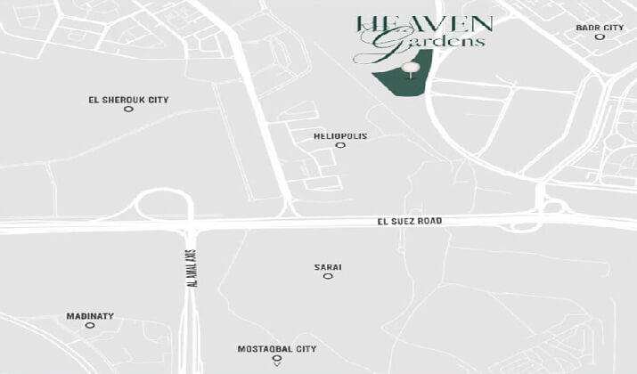 كمبوند هيفين جاردنز القاهرة الجديدة إيجل جروب – Heaven Gardens New Cairo Compound