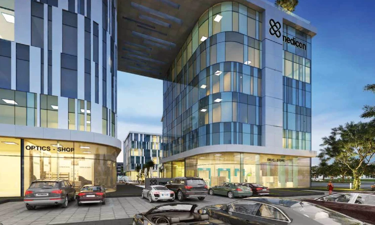 تعرف علي سعر عيادة بمساحة 132 متر في ميدايكون العاصمة الإدارية