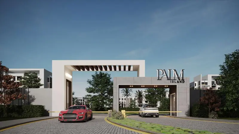 شقة رائعة 128م للبيع في موقع مميز جدا داخل بالم ايلاند الشروق