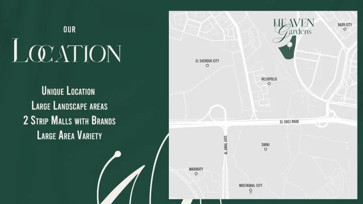 تفاصيل بيع شقة بمساحة 170 متر في كمبوند هيفين جاردنز التجمع الخامس