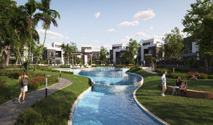 اسكن في كمبوند أبوف كوميونيتي الشيخ زايد فيلا بمساحة 370 متر