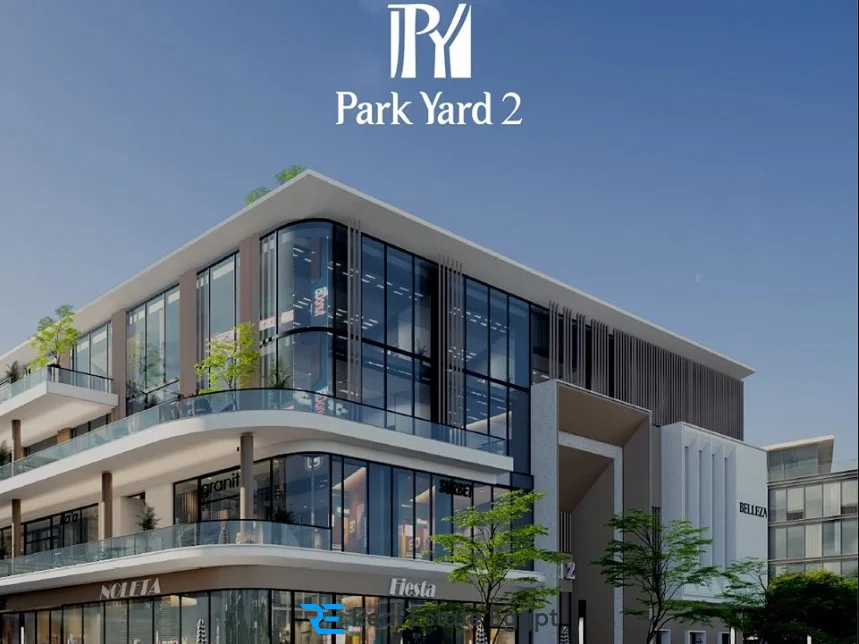 At an attractive price a 90m shop in Park Yard 2 Mall 6th of October City with a great view