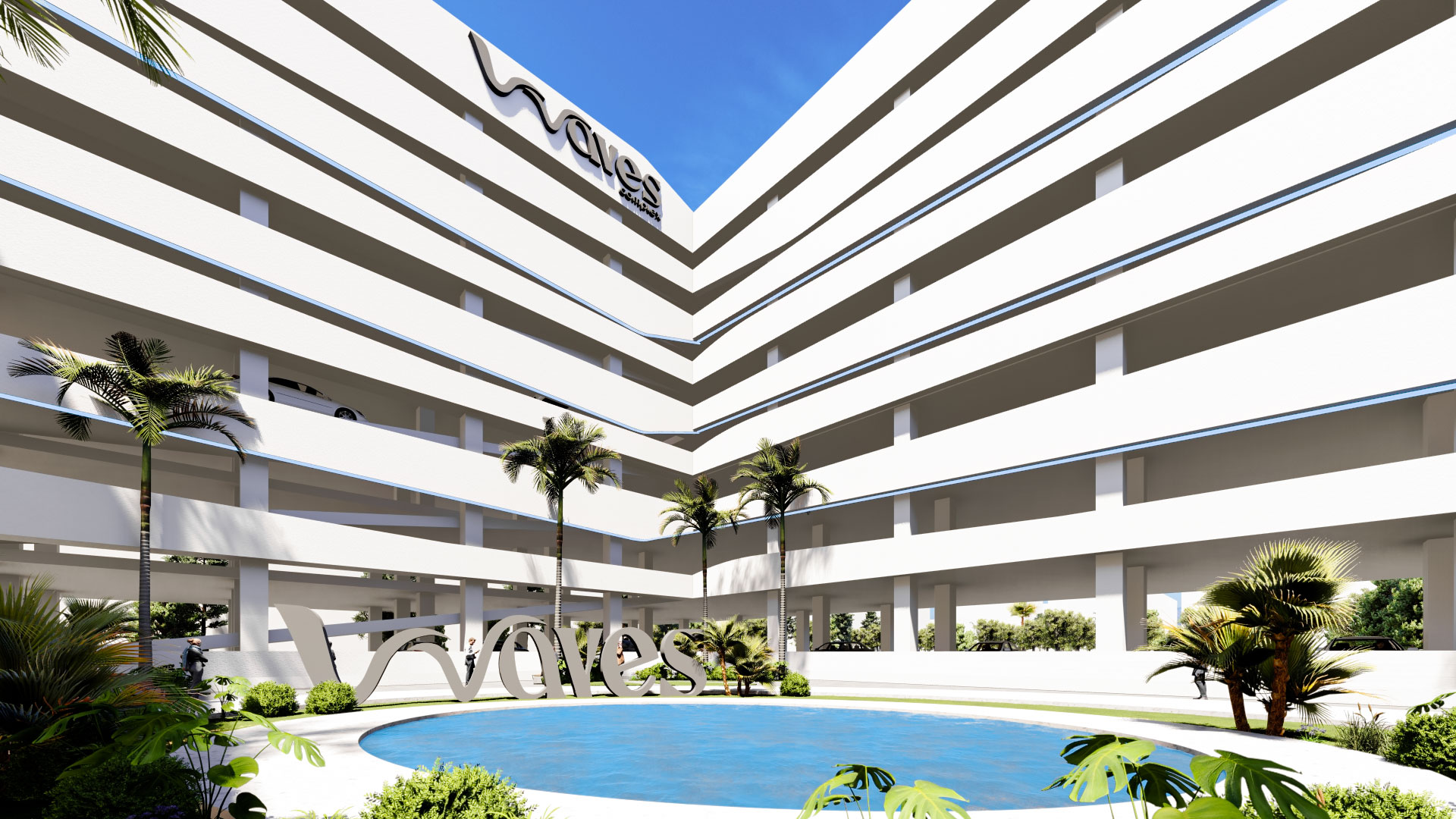 مول ويفز النزهة الجديدة ابني العقارية – Waves Complex Mall Nozha