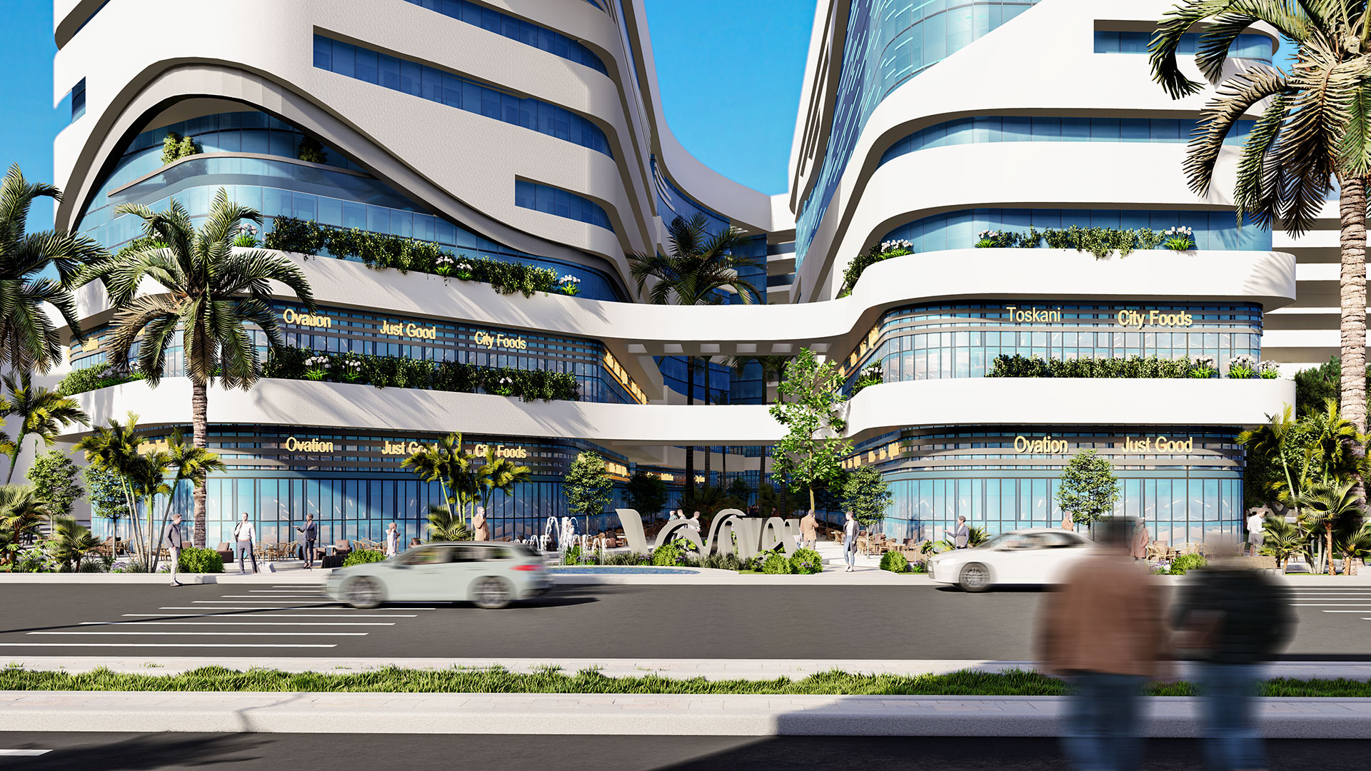 مول ويفز النزهة الجديدة ابني العقارية – Waves Complex Mall Nozha