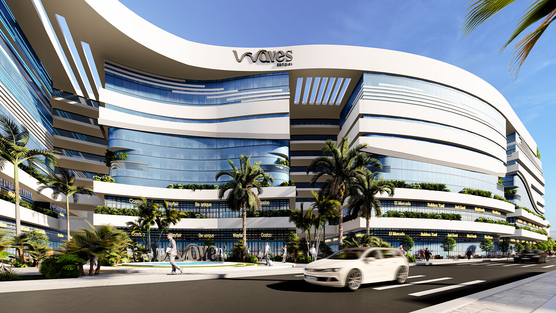 مول ويفز النزهة الجديدة ابني العقارية – Waves Complex Mall Nozha