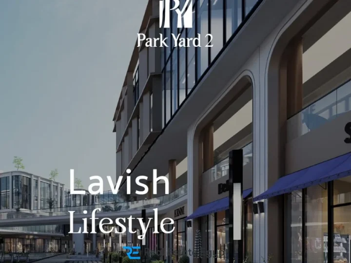 Commercial units with an area of 140 meters for reservation in Park Yard 2 Mall 6th of October