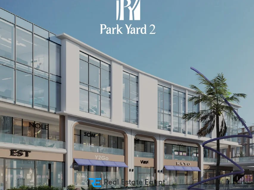 At an attractive price a 90m shop in Park Yard 2 Mall 6th of October City with a great view